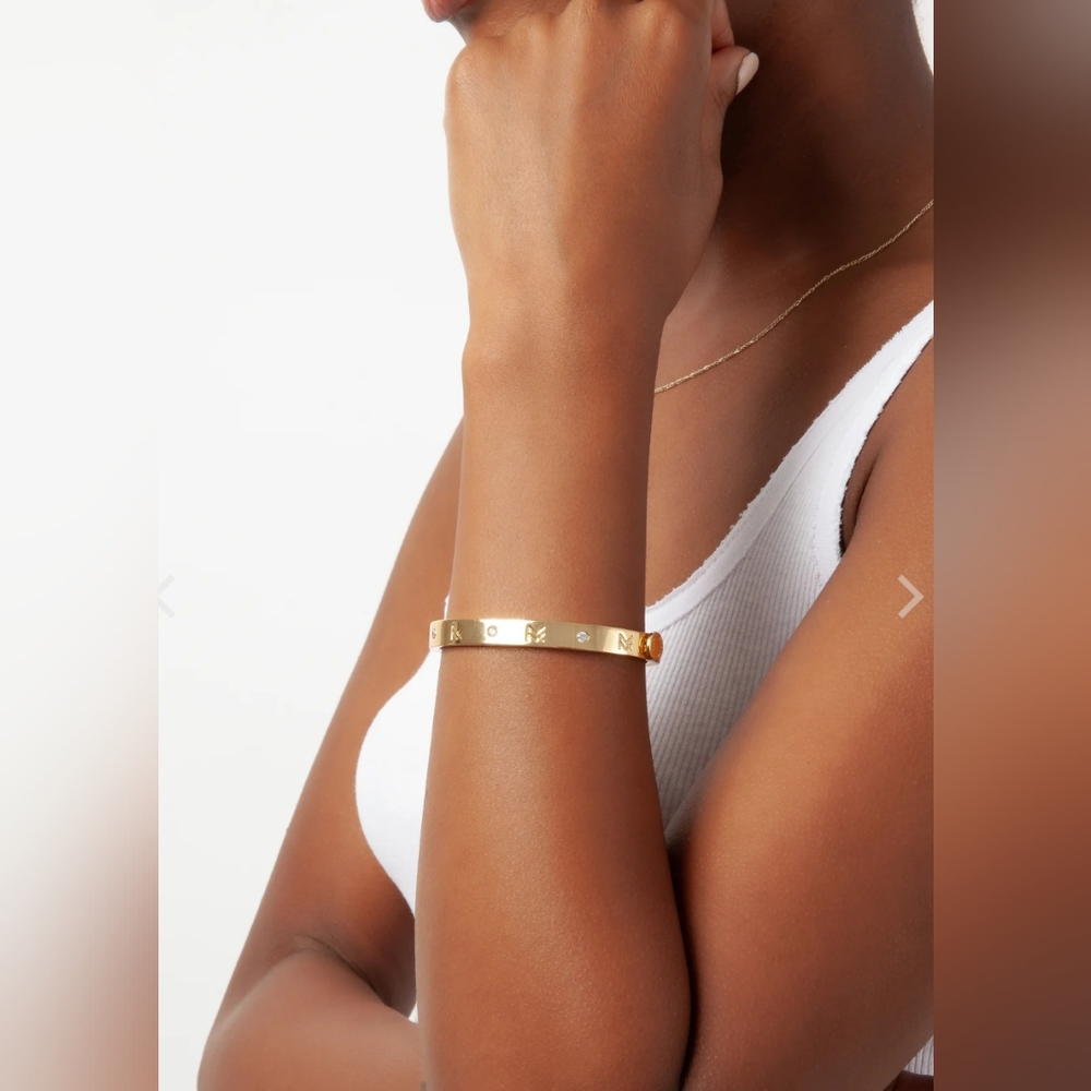 MF Cuff Gold Bracelet - XS